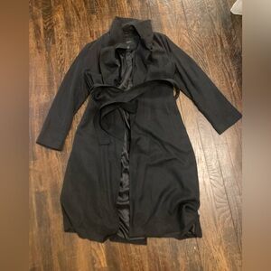 BANANA REPUBLIC - Black Trench Coat belted - Small Petite
